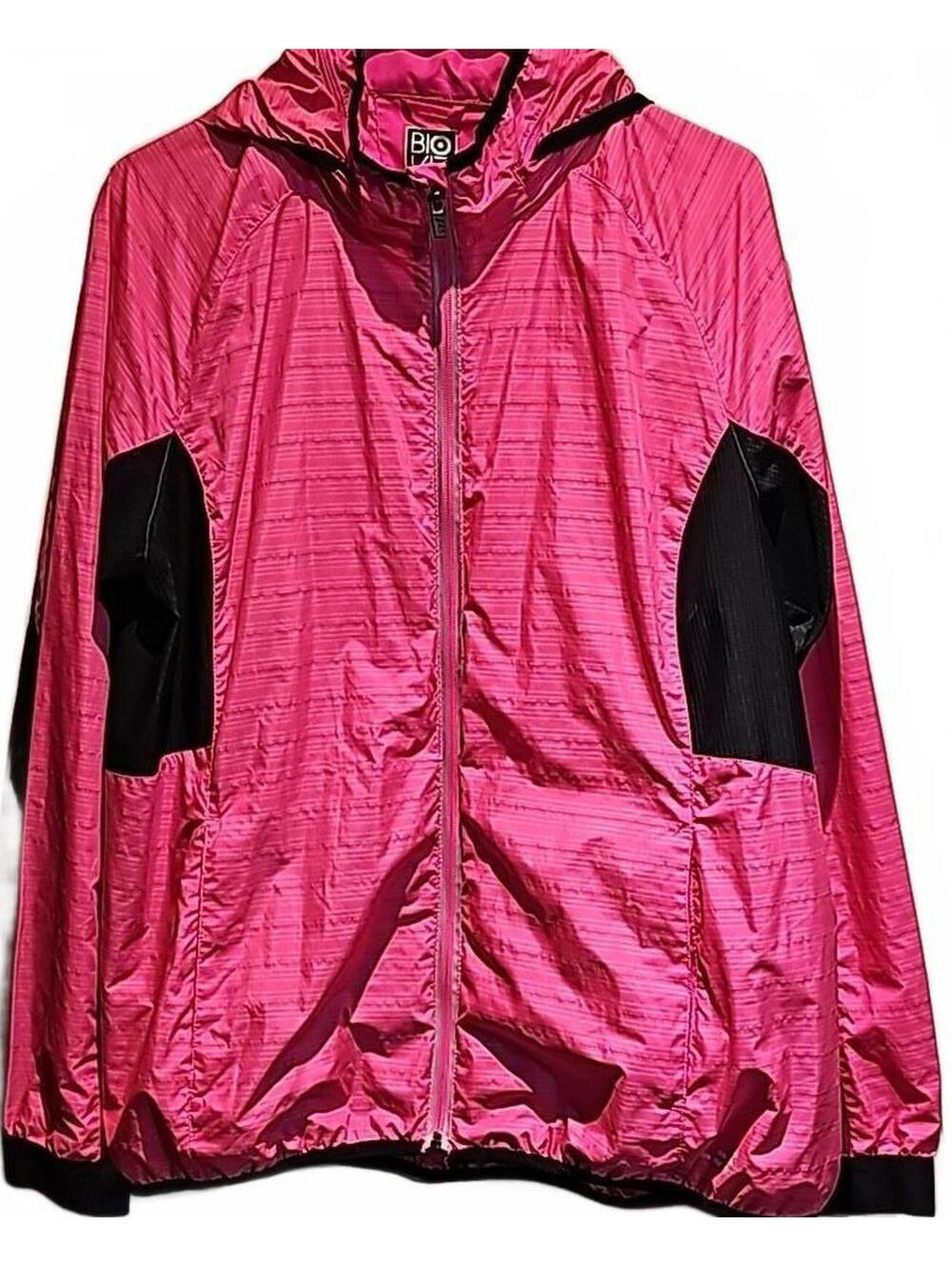 BCG Bio Viz 360 Light Reflective Jacket Pink & Black with Zip Pocket Size XL